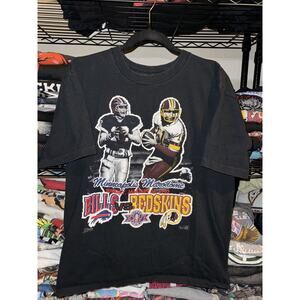 Vintage 1992 Salem Sportswear NFL Redskins Vs Bills Super Bowl Shirt Size Large